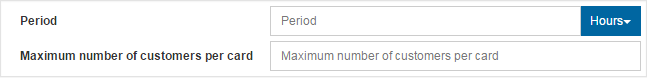 image showing the rule on the number of customers per card