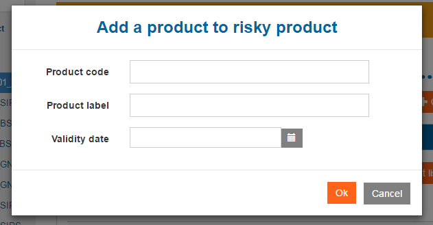 image showing the 3 fields to be entered to create a product