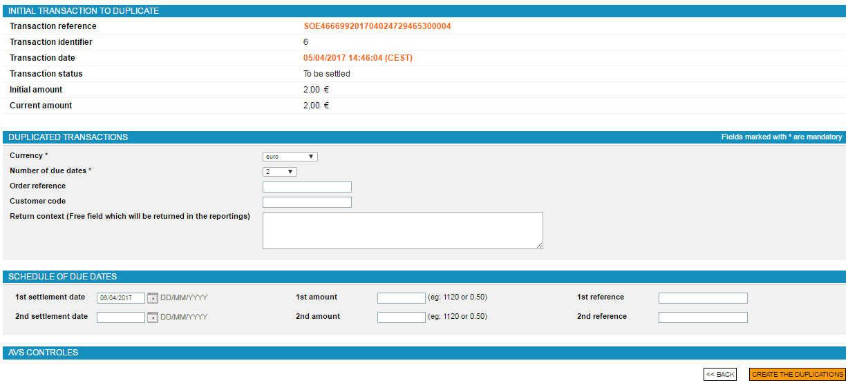 duplication page