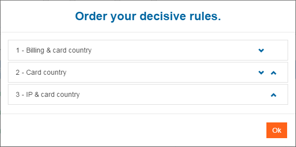 list of the rules you can order