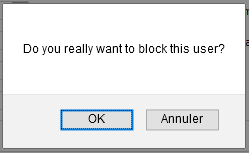 Do you really want to block this user?